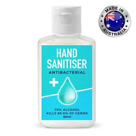 60ml - 75% Australian Made Antibacterial Hand Sanitiser Gel